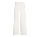 CELINE JANE JEANS IN OPTIC WHITE WASH DENIM