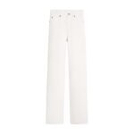 CELINE KITTY JEANS IN OPTIC WHITE WASH DENIM