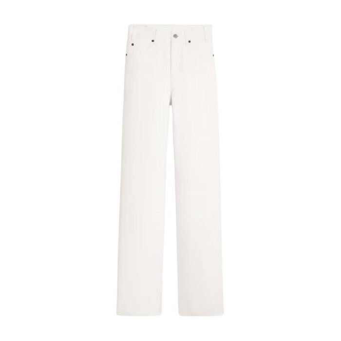 CELINE KITTY JEANS IN OPTIC WHITE WASH DENIM
