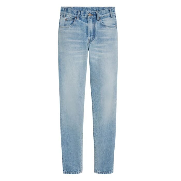 CELINE TESS JEANS IN BLUE ECLIPSE WASH DENIM