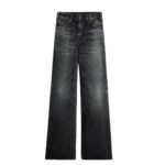 CELINE FLARED SURF JEANS IN BLACK ICE RINSE DENIM