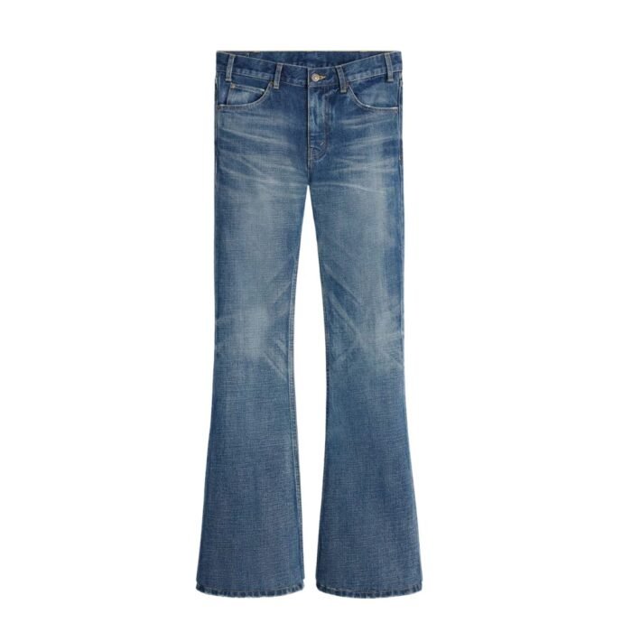 CELINE MARCO JEANS IN DARK UNION WASH DENIM