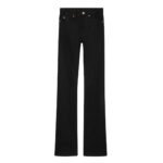 CELINE LULU JEANS IN RAW WASH BLACK DENIM