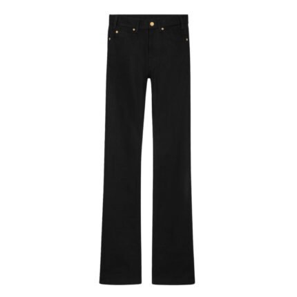 CELINE LULU JEANS IN RAW WASH BLACK DENIM