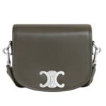 CELINE SMALL BESACE STRAP TRIOMPHE IN SUPPLE NATURAL CALFSKIN BLACK