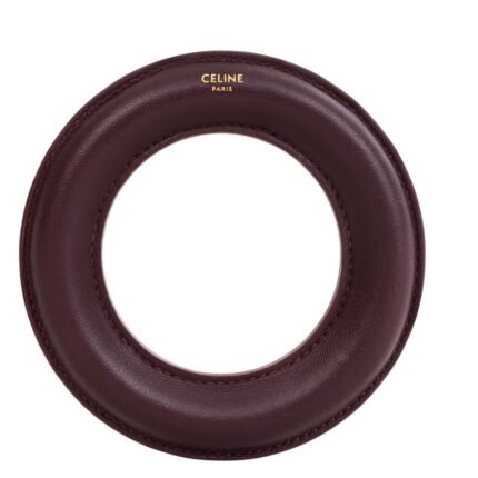 CELINE BANGLE IN LAMBSKIN LIGHT BURGUNDY