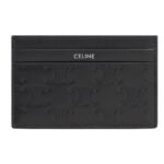 CELINE MEDIUM CARD HOLDER IN CALFSKIN WITH TRIOMPHE EMBOSSED PEBBLE