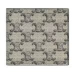 CELINE BI FOLD WALLET IN TRIOMPHE CANVAS AND CALFSKIN BEIGE
