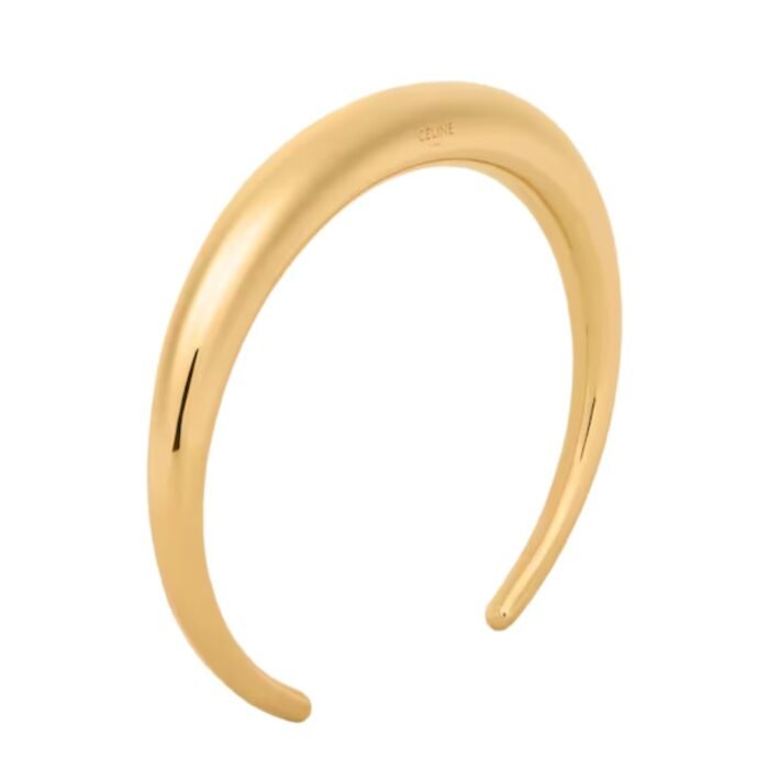 CELINE FORMES ABSTRAITES CUFF IN BRASS WITH GOLD FINISH