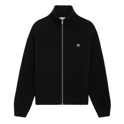 CELINE TRIOMPHE TRUCKER SWEATER IN RIBBED WOOL