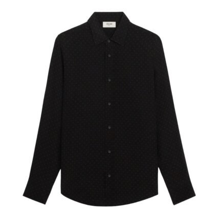 CELINE LOOSE SHIRT IN PRINTED CRÊPE DE CHINE
