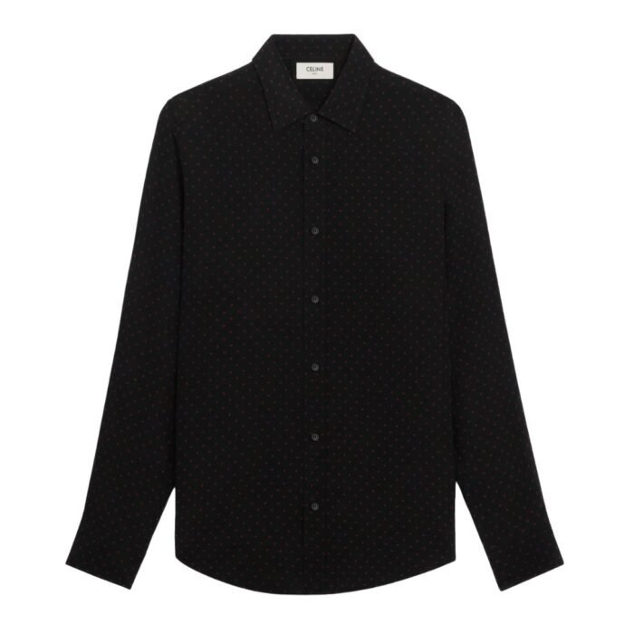 CELINE LOOSE SHIRT IN PRINTED CRÊPE DE CHINE