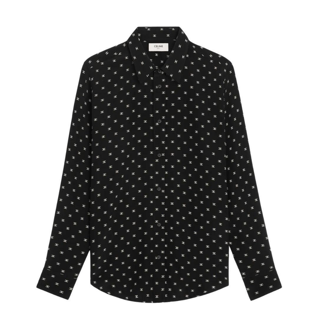 1 CELINE LOOSE SHIRT IN PRINTED VISCOSE