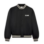 CELINE LOOSE TEDDY JACKET IN NYLON BLACK