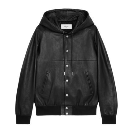 CELINE LOOSE BLOUSON JACKET IN SOFT LAMBSKIN