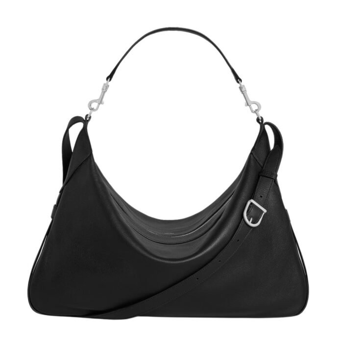 CELINE LARGE STRAP ROMY IN SUPPLE GRAINED CALFSKIN BLACK