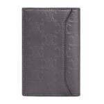 CELINE VERTICAL CARD HOLDER IN CALFSKIN WITH TRIOMPHE EMBOSSED ANTHRACITE