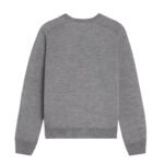 CELINE TRIOMPHE CREW NECK SWEATER IN WOOL MEDIUM GREY