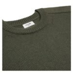 CELINE TRIOMPHE CREW NECK SWEATER IN WOOL AND CASHMERE KHAKI