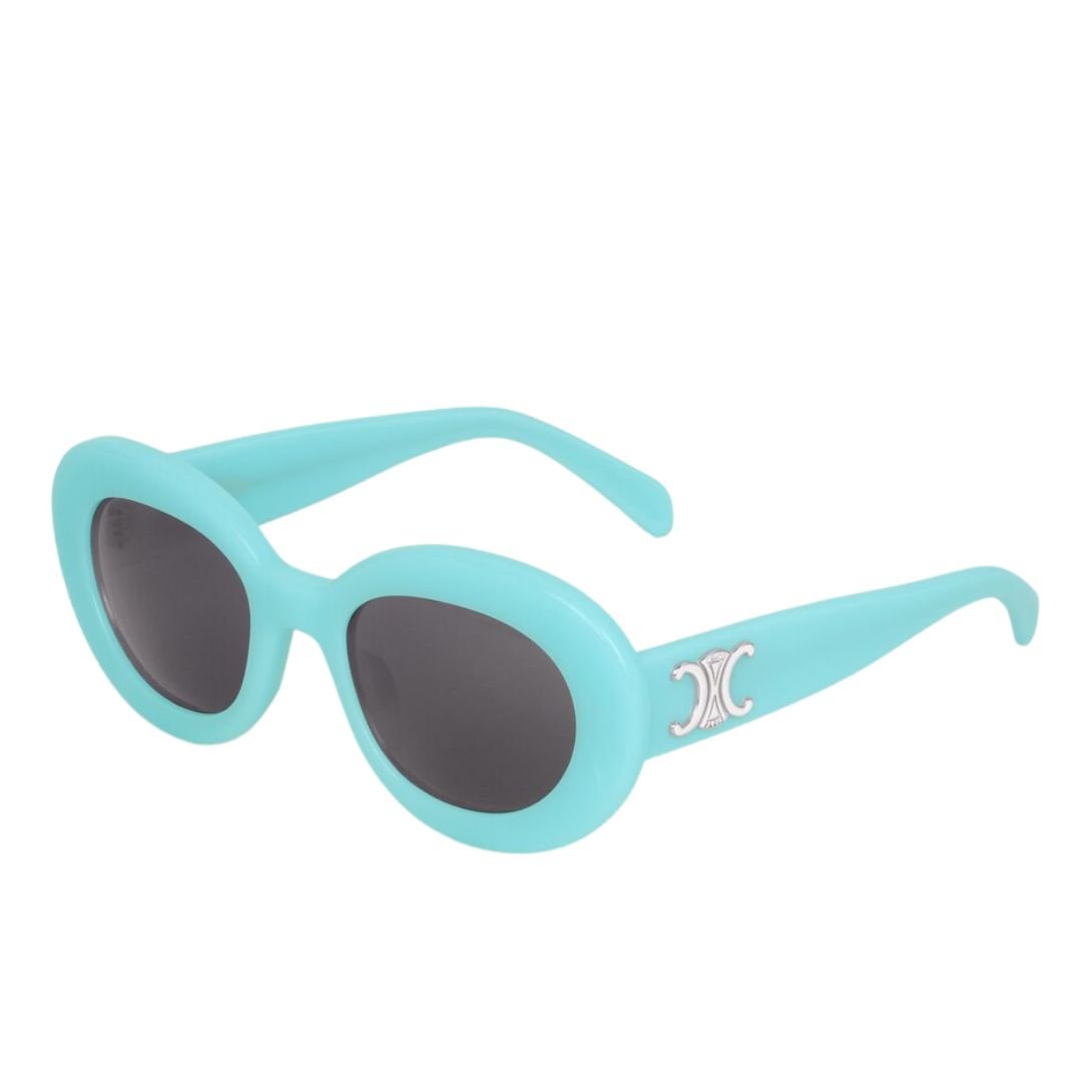11 CELINE TRIOMPHE SKATE 01 SUNGLASSES IN ACETATE MILKY TURQUOISE
