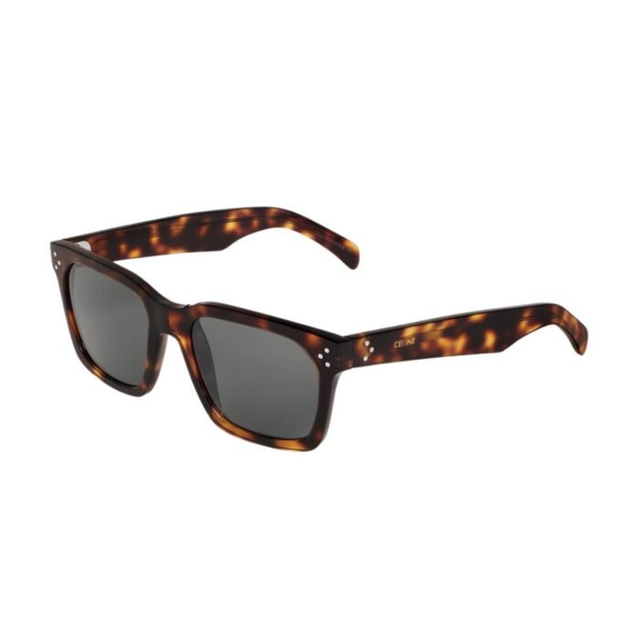 CELINE BLACK FRAME 45 SUNGLASSES IN ACETATE CARAMEL HAVANA