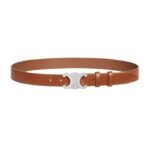 CELINE LARGE TRIOMPHE BELT IN VINTAGE CALFSKIN CAMEL