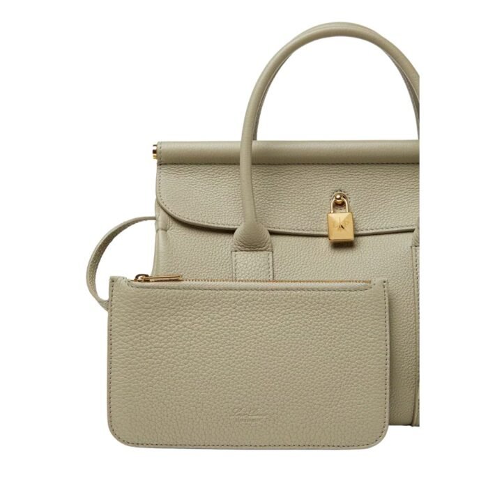 LORO PIANA LOOM BAG L25 DRIED TARAGON-SUN GOLD