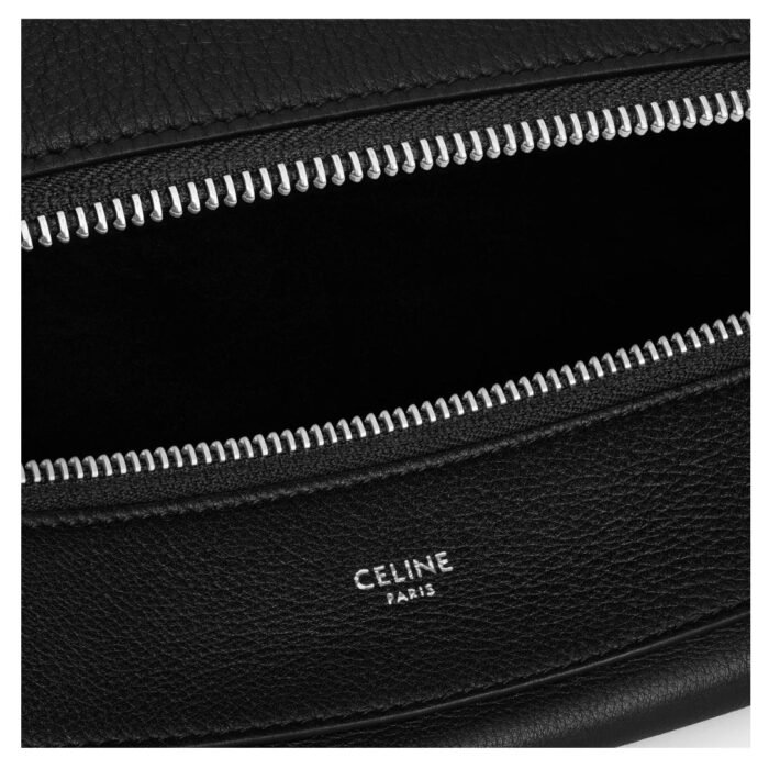 CELINE LARGE STRAP ROMY IN SUPPLE GRAINED CALFSKIN BLACK
