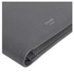 CELINE BI FOLD WALLET WITH COIN COMPARTMENT IN CALFSKIN WITH TRIOMPHE EMBOSSED ANTHRACITE