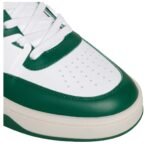 CELINE TRAINER CT 09 LOW LACE UP SNEAKER IN CALFSKIN AND MESH OPTIC WHITE-GREEN