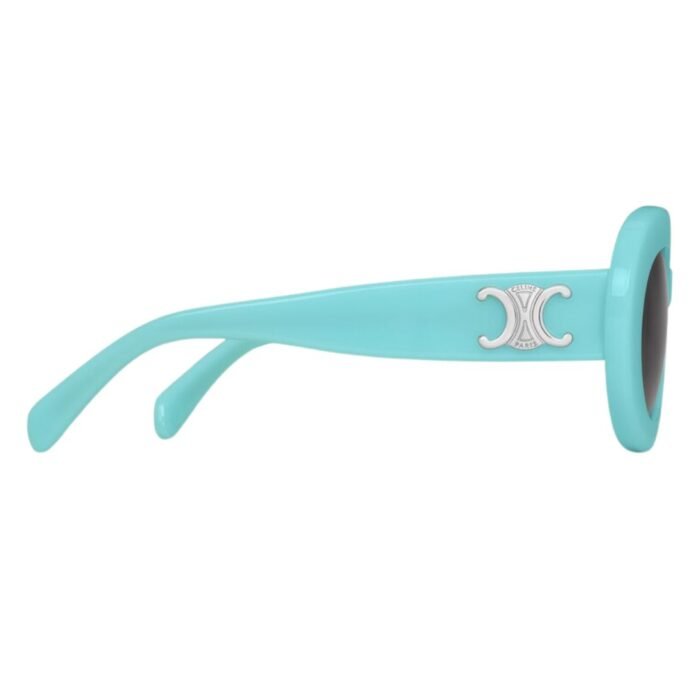 CELINE TRIOMPHE SKATE 01 SUNGLASSES IN ACETATE MILKY TURQUOISE