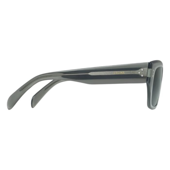 CELINE BLACK FRAME 55 SUNGLASSES IN ACETATE CARAMEL TRANSPARENT KHAKI