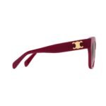 CELINE TRIOMPHE 09 SUNGLASSES IN ACETATE MILKY BURGUNDY
