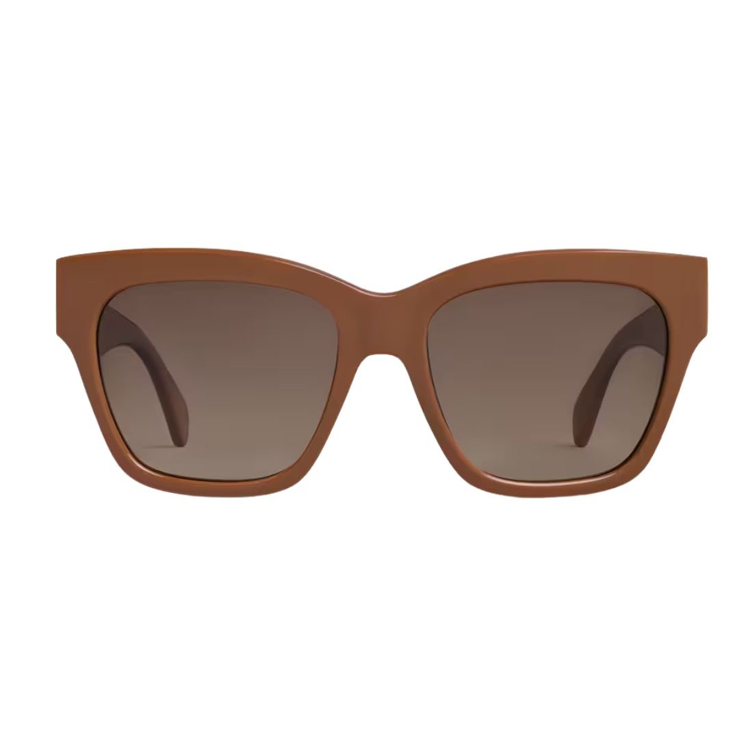 13 CELINE TRIOMPHE 09 SUNGLASSES IN ACETATE CAMEL