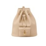 LORO PIANA EXTRA DRAWSTRING BACKPACK L27 BLUE NAVY