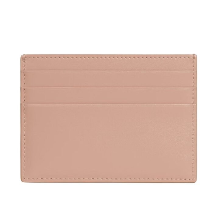 CELINE CARD HOLDER TRIOMPHE IN SHINY CALFSKIN SOFT PEACH