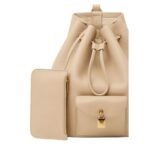 LORO PIANA EXTRA DRAWSTRING BACKPACK L27 LIGHT MASTIC