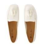 LORO PIANA DOT SOLE WALK LOAFER WHITE