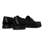 CELINE LUCO TRIOMPHE LOAFER IN POLISHED BULL BLACK-SILVER