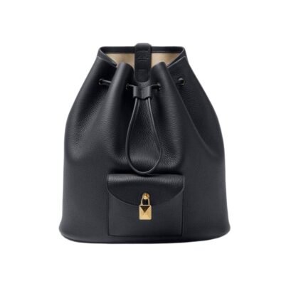 LORO PIANA EXTRA DRAWSTRING BACKPACK L27 BLUE NAVY