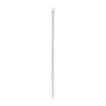 CELINE TRIOMPHE SMALL GOURMETTE BRACELET IN BRASS WITH RHODIUM FINISH