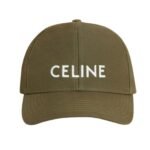 CELINE BASEBALL CAP IN COTTON KHAKI