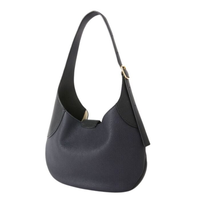 LORO PIANA MEDIUM BOBBIN BAG BLUE NAVY-BLACK