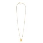 CELINE ALPHABET J NECKLACE IN BRASS WITH GOLD FINISH