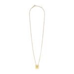 CELINE ALPHABET V NECKLACE IN BRASS WITH GOLD FINISH