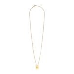 CELINE ALPHABET Z NECKLACE IN BRASS WITH GOLD FINISH