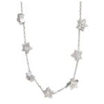 CELINE ETOILE MULTI STARS NECKLACE IN WHITE GOLD AND DIAMONDS
