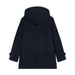CELINE HOODED TRIOMPHE COAT IN WOOL FELT