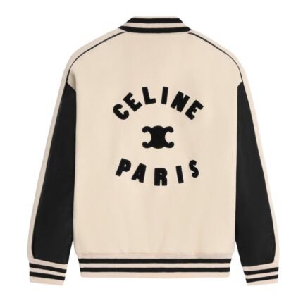CELINE TRIOMPHE TEDDY JACKET IN TEXTURED WOOL