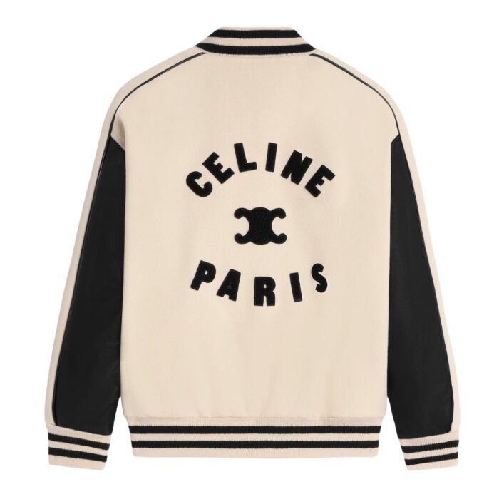CELINE TRIOMPHE TEDDY JACKET IN TEXTURED WOOL